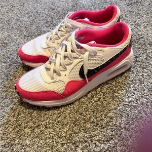 Nike Women's Pink and White Sneakers